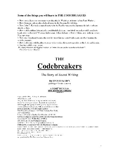 The Codebreakers: The Story of Secret Writing - Magictransferidea